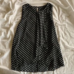 SUPPLY & DEMAND | sleeveless polka dot blouse